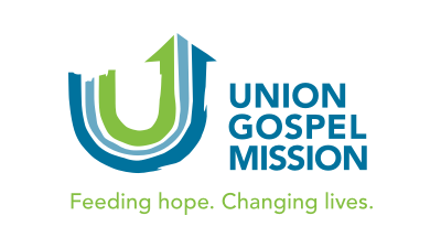 Union Gospel Mission logo, Feeding hope. Changing Lives